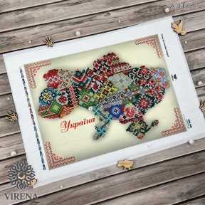 Карта Украины Схема для вышивки бисером Virena А3Н_545 фото