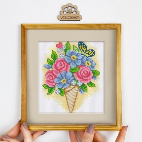 Цветочное мороженое Набор для вышивки крестом Virena VC_015 фото