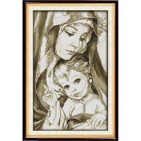Дева Мария Набор для вышивания крестом с печатной схемой на ткани Joy Sunday RA026