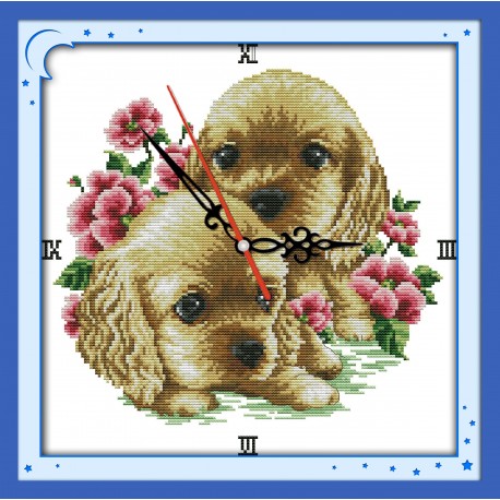 70-65208 Набор для вышивания крестом Together Dogs Собаки вместе DIMENSIONS