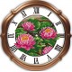 Рожевий лотос-годинник Набір для вишивання хрестиком з