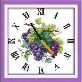 Виноград-годинник Набір для вишивання хрестиком з друкованою