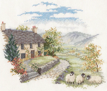 Набір для вишивання хрестиком "Високогірна ферма//High Hill Farm" Bothy Threads DWCON03 фото