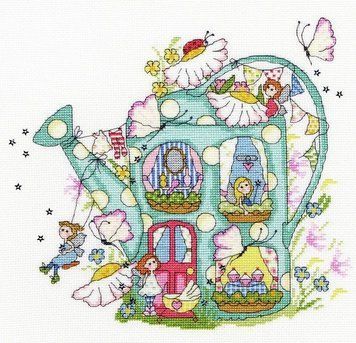 Набор для вышивания крестом Bothy Threads XMB1 Fairy Watering Can Волшебная лейка XMB1 фото
