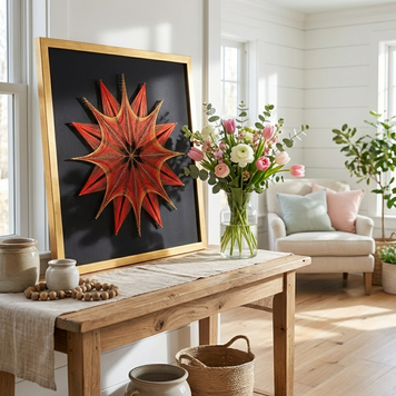 Набір String Art Red Star розмір 50х50 см EX-012 фото