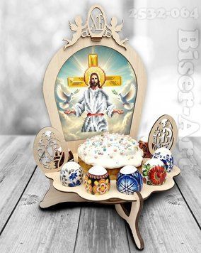 Подставка для паски и яиц Набор для создания декора из фанери Biser-Art 2532064ба 2532064ба фото