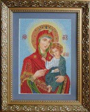 Богородица-Одигитрия (Винчальная пара большая) Канва с нанесенным рисунком для вышивания бисером Солес ВПВ-Б-СХ ВПВ-Б-СХ фото