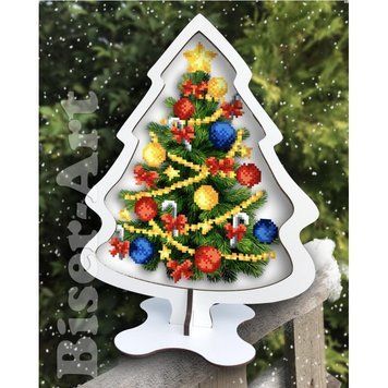 Ёлочка на подставке Набор из фанеры под вышивку бисером Biser-Art 2533002ба 2533002ба фото