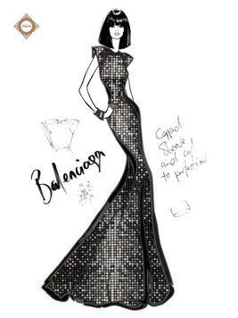 СЛ-3281 Будинок Моди Balenciaga.ТМ Міледі.Схема для вишивання бісером Міледі СЛ-3281 фото