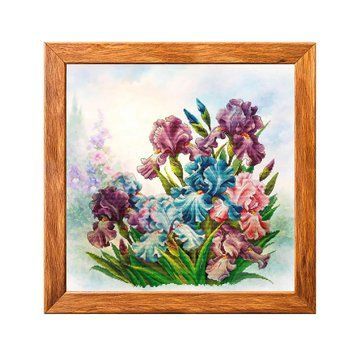 Іриси Набір для вишивки хрестиком (рівномірна канва) VOLOSHKA VМС_1027_Print_R VMC_1027_Print_R фото