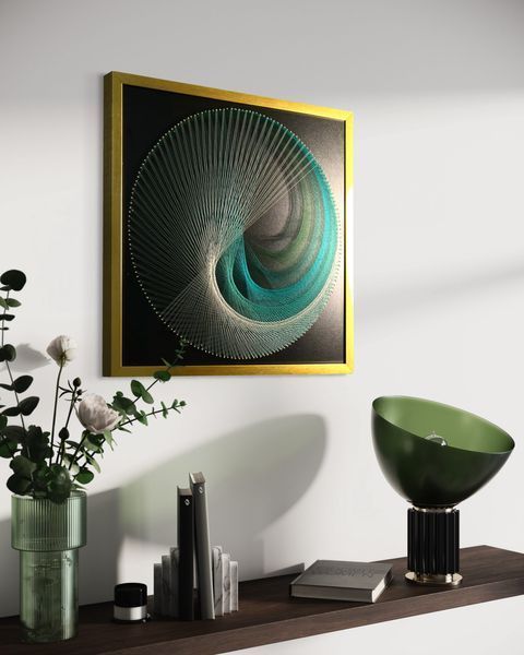 Набір String Art Colored spiral розмір 50х50 см EX-024 фото