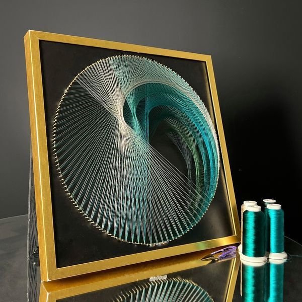 Набір String Art Colored spiral розмір 50х50 см EX-024 фото