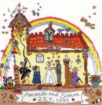 Набір для вишивання хрестиком Bothy Threads XCT23 Wedding Весілля XCT23 фото
