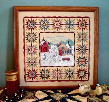 Схема для вышивки крестиком Snowy Days and Starry Nights Linda Myers PF-04 фото