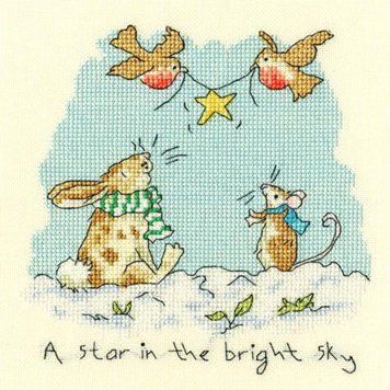 Набір для вишивання хрестиком Star in the bright sky Зірка в яскравому небі Bothy Threads XAJ5 XAJ5 фото