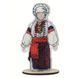 Игрушка Кукла Мотанка Набор для вышивания крестом на пластиковой канве Alisena 8136а 8136а фото 1