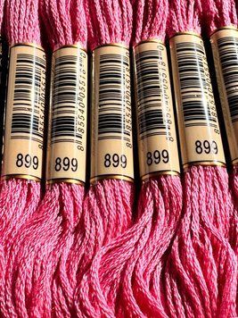 Мулине для вышивания AIRO №899 цвет Rose, Medium/Средний розовый 8м AIRO899 фото