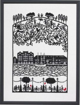 Набір для вишивання Eva Rosenstand Papercut Harbour 14-370 14-370 фото