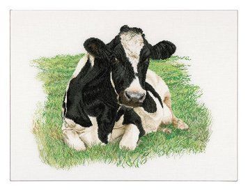 Набір для вишивання хрестиком Cow (front) Linen Thea Gouverneur 451 gouverneur_451 фото