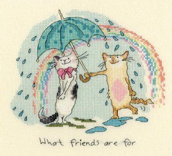 Набір для вишивання хрестиком What friends are for Для чого потрібні друзі Bothy Threads XAJ8 XAJ8 фото