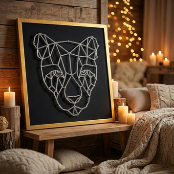 Набір String Art Puma розмір 50х50 см EX-029 фото