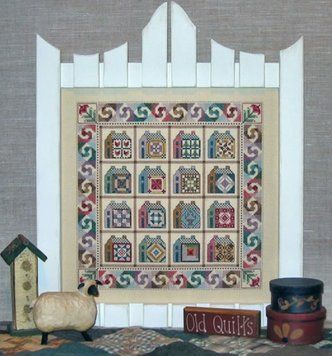 Схема для вышивки крестиком Neighborhood Quilts Linda Myers LF-101 фото