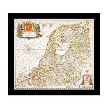 Dutch Antique Map Linen Набір для вишивання хрестиком Thea Gouverneur gouverneur_1073 gouverneur_1073 фото