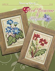 Red Primrose & Hepatica Схема для вишивання хрестиком Stoney Creek LFT182 LFT182 фото