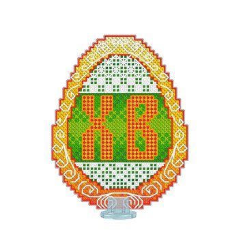 Пасхальне яйце Набір для вишивання хрестиком на пластиковій канві VOLOSHKA VPF_012 VPF_012 фото