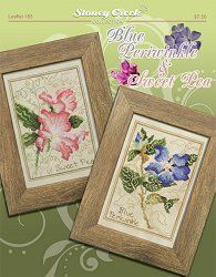 Blue Periwinkle & Sweet Pea Схема для вишивання хрестиком Stoney Creek LFT183 LFT183 фото