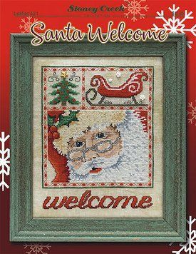 Santa Welcome Схема для вишивання хрестиком Stoney Creek LFT421 LFT421 фото
