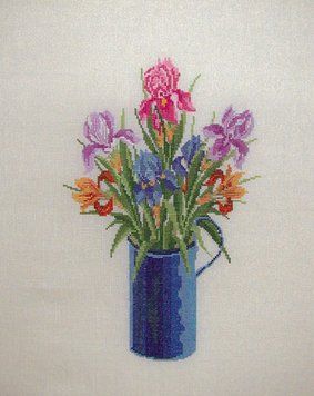 Набір для вишивання "BLO VASE MED IRIS" Oehlenschl?gers (OOE) 73-12024 фото