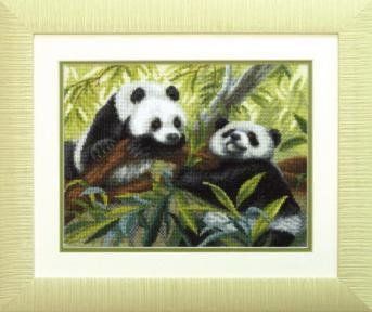 Набір для вишивки хрестиком Чарівна Мить 505ч Панди 505ч фото