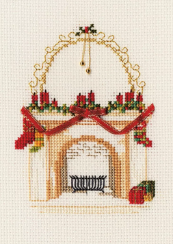 Набор для вышивания крестиком Камин Открытка Fireplace Card Bothy Threads DWCDX09 DWCDX09 фото