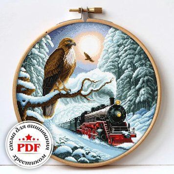 Зимнее путешествие Электронная схема для вышивания крестом Wonderland Сrafts WLP-005 WLP-005 фото