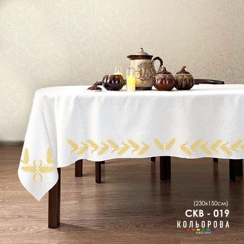 Скатертина під вишивку бісером ТМ КОЛЬОРОВА СКВ-019 СКВ-019 фото
