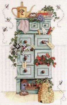 Набір для вишивання хрестом Classic Design Садовий комод 4404 4404 фото