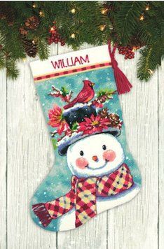 Набор для вышивания гобеленом Dimensions Seasonal Snowman 71-09159 71-09159 фото
