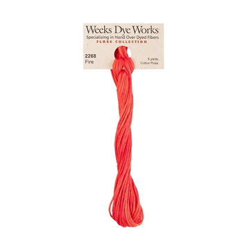 Муліне ручного фарбування Weeks Dye Works 2268 Fire WDW2268 фото