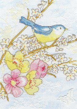 Набор для вышивания крестом Bothy Threads XSH2 Dream Bird Мечтательная птичка XSH2 фото