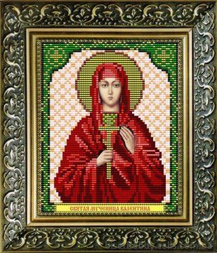 Схема на тканині для вишивання бісером ArtSolo Свята мучениця Валентина VIA5036 VIA5036 фото