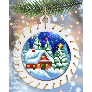 Новогодняя игрушка Набор из фанеры под вышивку бисером Biser-Art 3806ба 3806ба фото