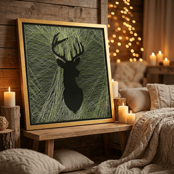 Набір String Art Deer розмір 50х50 EX-014 фото