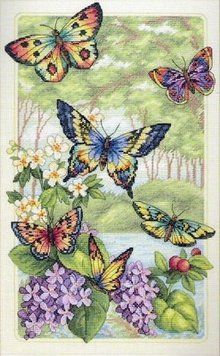 Набір для вишивки хрестиком Dimensions 35223 Butterfly Forest 35223 фото