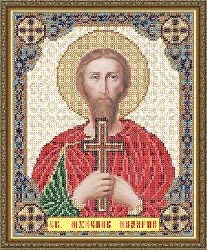 Схема на вишиванні тканини бісером ArtSolo Святий мученик Назарій VIA4109 VIA4109 фото