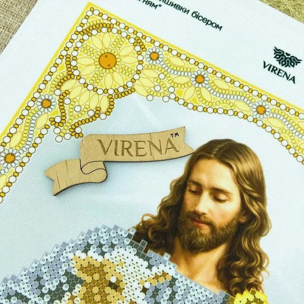 Иисус с ягненком в золоте Схема для вышивания бисером Virena А4Р_680 А4Р_680 фото