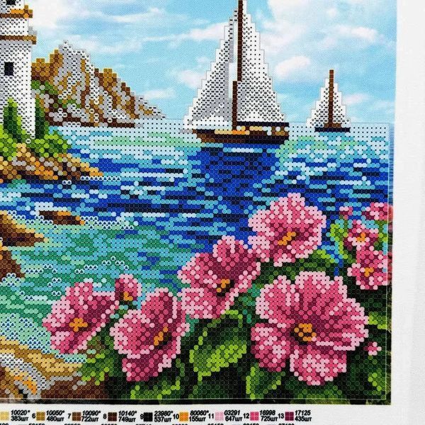 Морський пейзаж "Маяк" Схема для вишивання бісером ТМ VIRENA КВ 3029 КВ 3029 фото