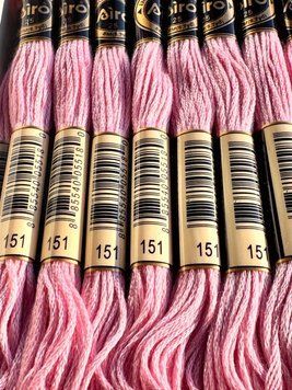 Муліне для вишивання AIRO №151 колір Dusty Rose Ultra Light/Dusty rose ultra light 8м AIRO151 фото