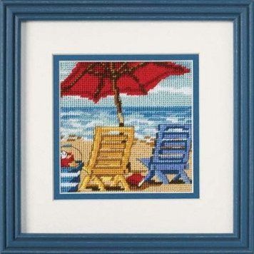 Набор для вышивания гобелена Dimensions Beach Chair Duo / Пляжные стулья 07223 07223 фото