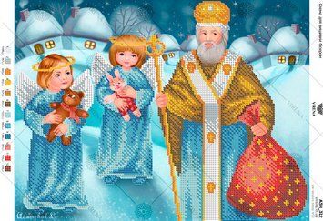 Святой Николай Схема для вышивания бисером Virena А3Н_312 А3Н_312 фото